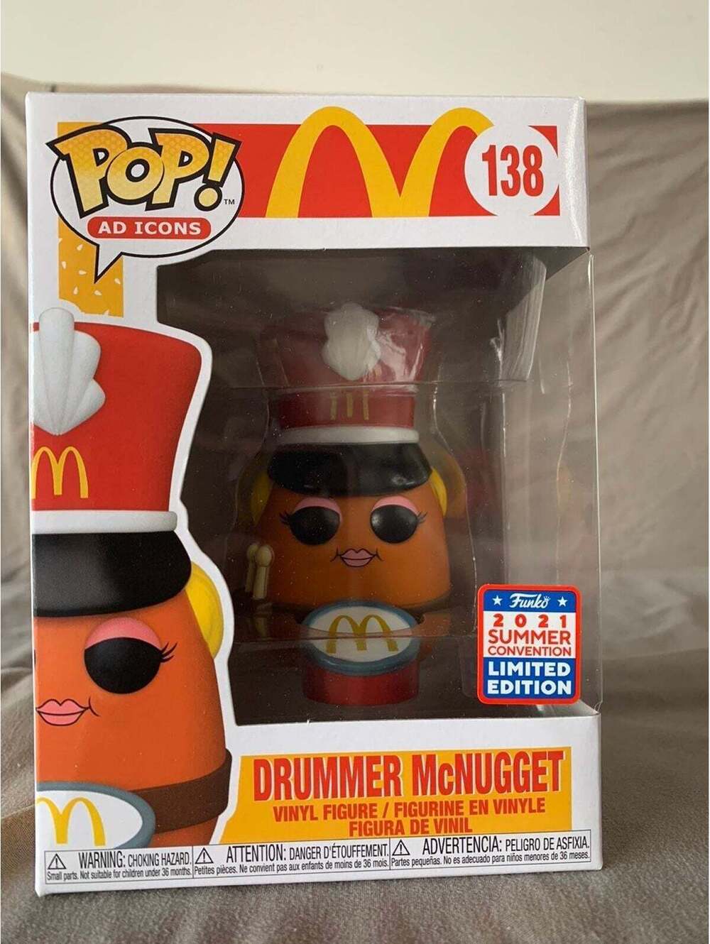 Funko POP! Mcdonalds Drummer McNugget Pop 138 2021 Summer convention